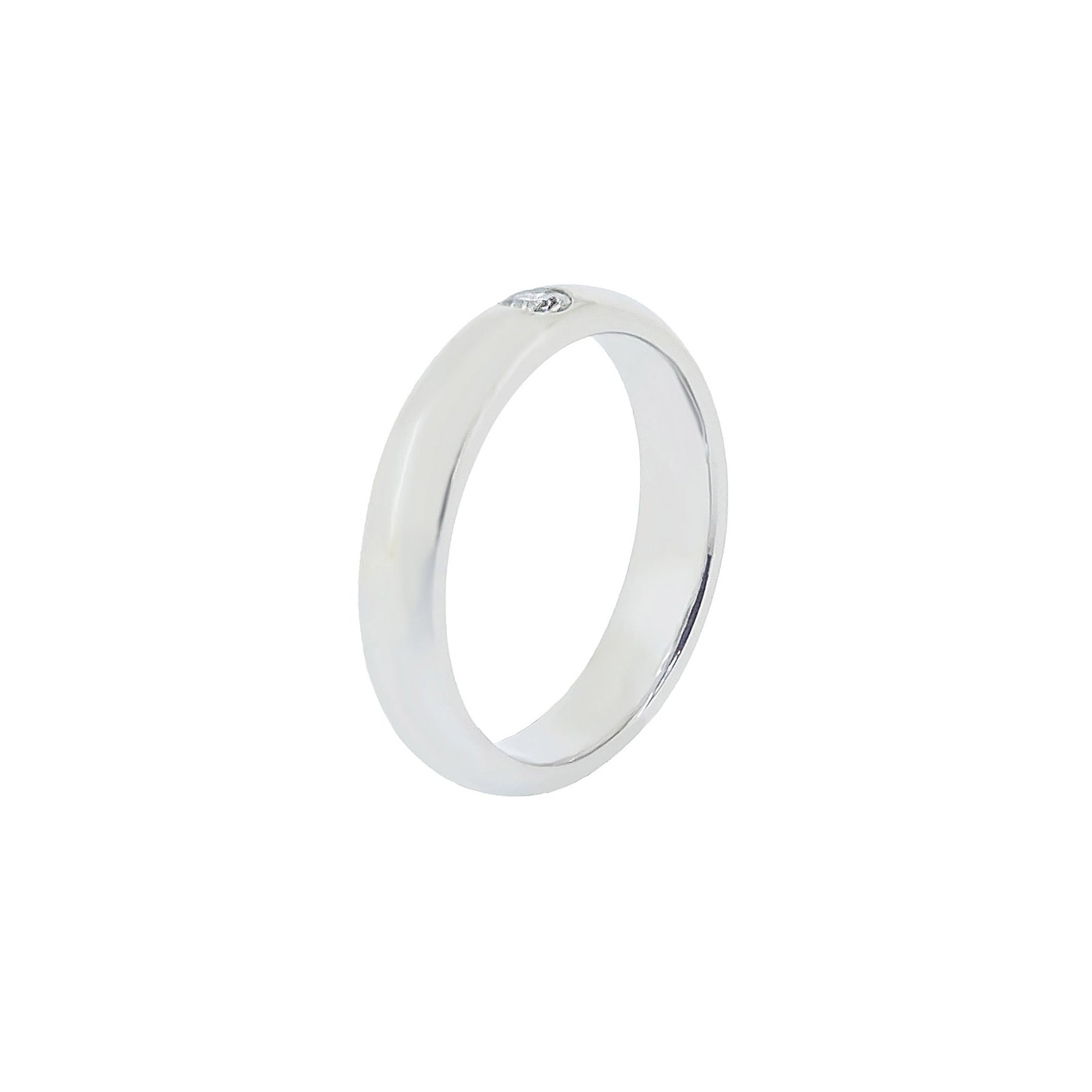 Limos Gypsy/Flush Setting Band - White Round 2021-065