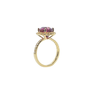 Lynno Halo Gemstone Ring - Pink Halo 2021-193
