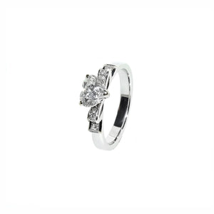 Viadem Heart Diamond Solitaire Engagement Ring 0.7CT M045