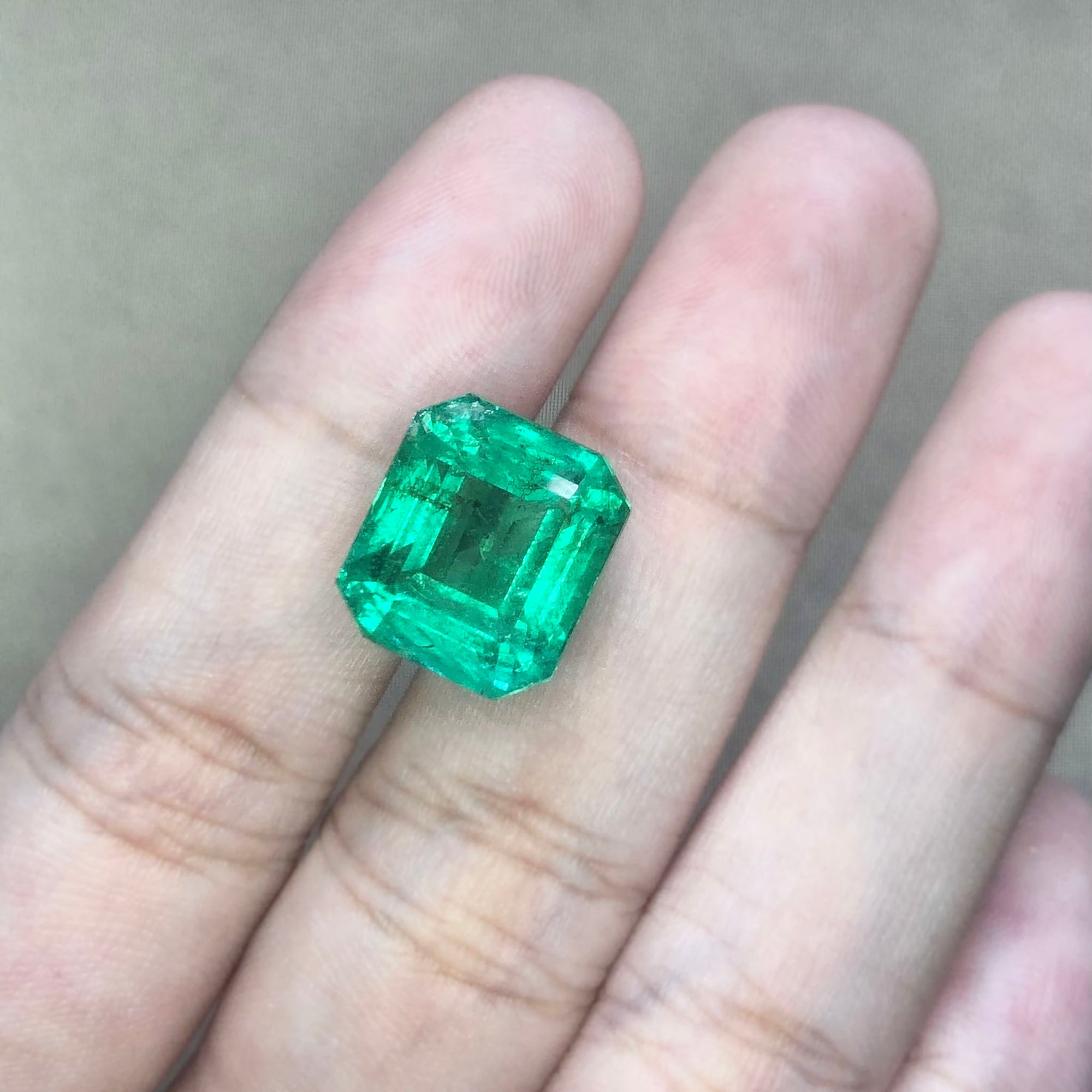 Emerald Zambian Step Cut 11.29CT M263