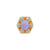 Lavie Purple & Brown Jade Diamonds Halo Cocktail Ring M410