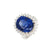 Unheated 13.52CT Blue Sapphire Halo Ring M436 AU425