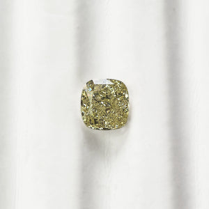 1.81CT Diamond GIA Natural Fancy Light Yellow Cushion M476