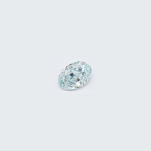 Light Blue Oval 0.49CT Diamond GIA Certified M483