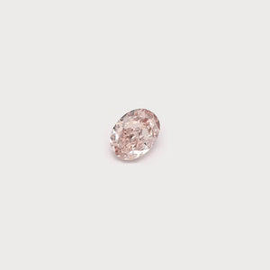 Natural Fancy Orangy Pink Oval 0.81CT Diamond GIA Certified M486