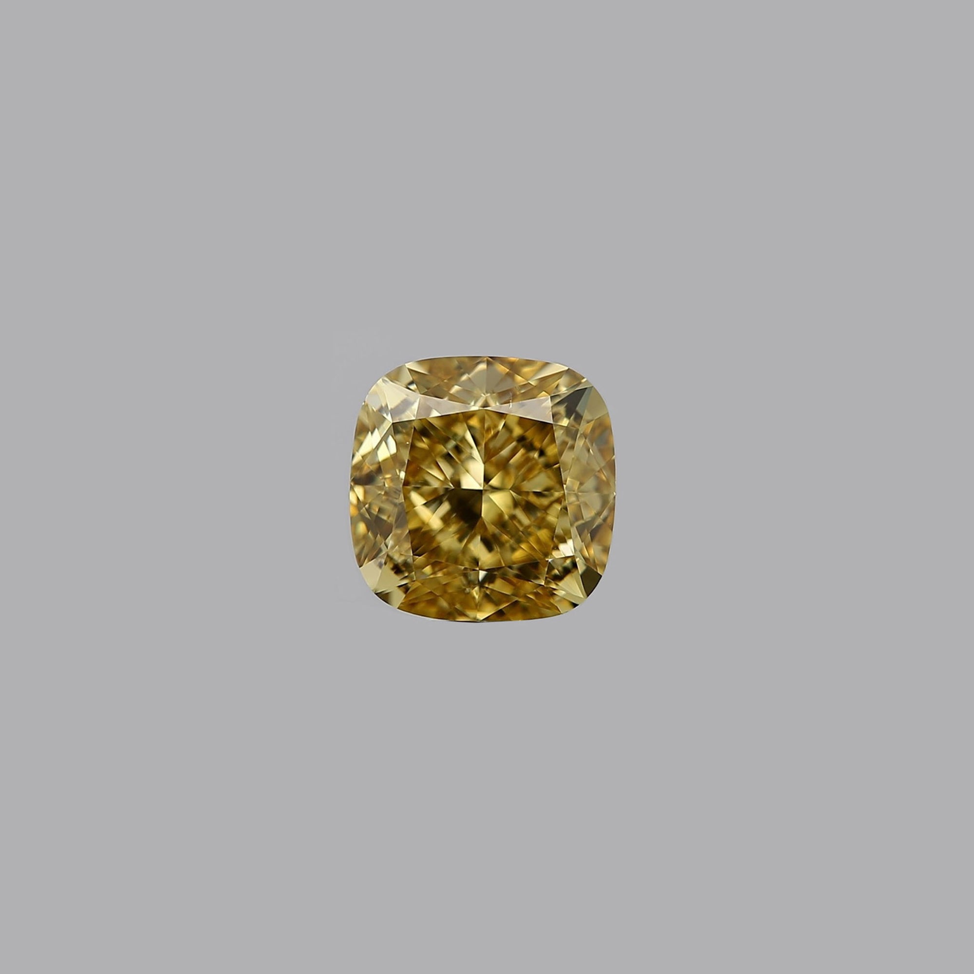 Natural Fancy Brownish Yellow Cushion 6.03CT Diamond GIA Certified M490