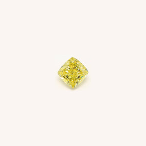 Natural Fancy Intense Yellow Cushion 2.11CT Diamond GIA Certified M493