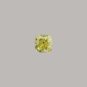 Natural Fancy Intense Yellow Cushion 3CT Diamond GIA Certified M494
