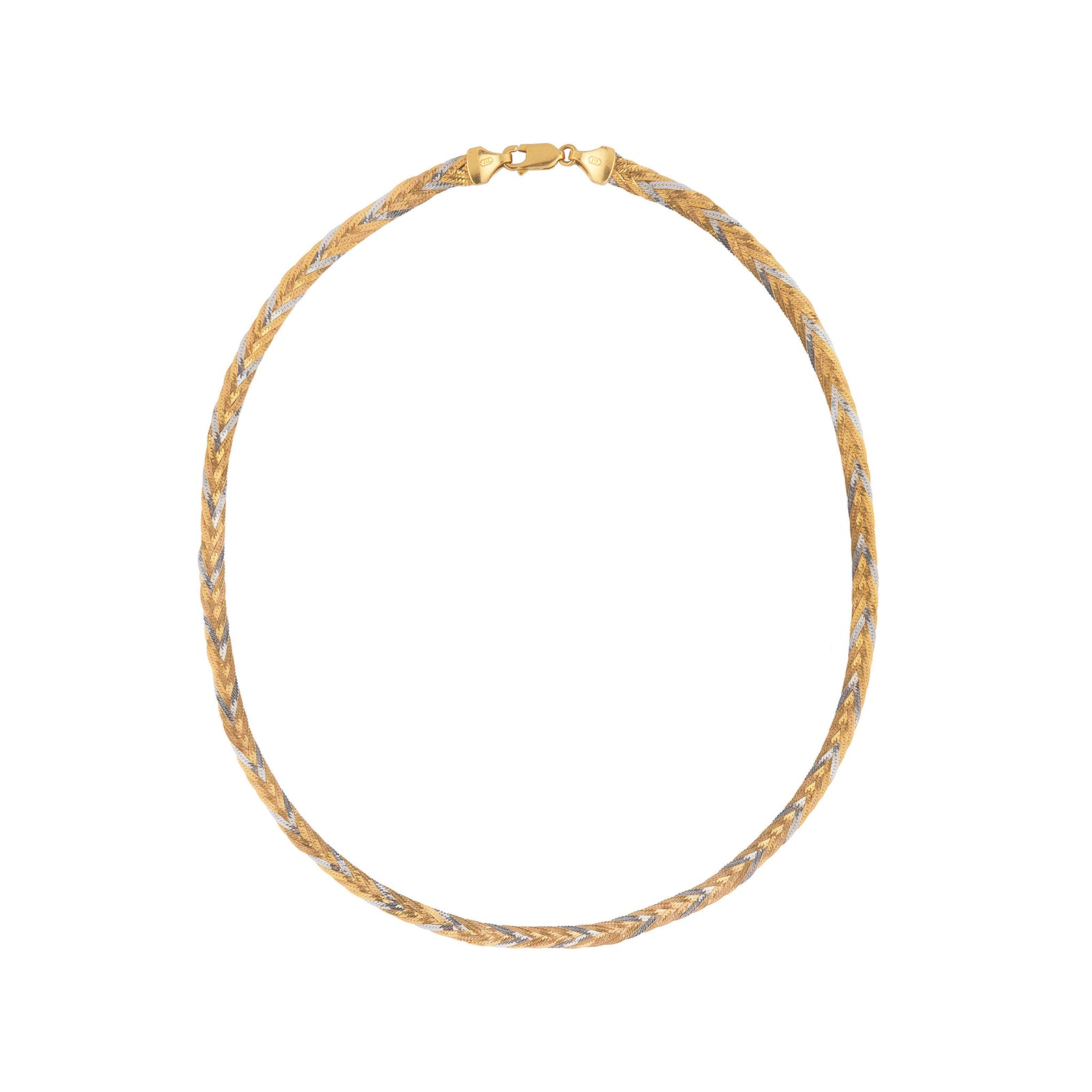 Bicolour Braided Flat Chains M501