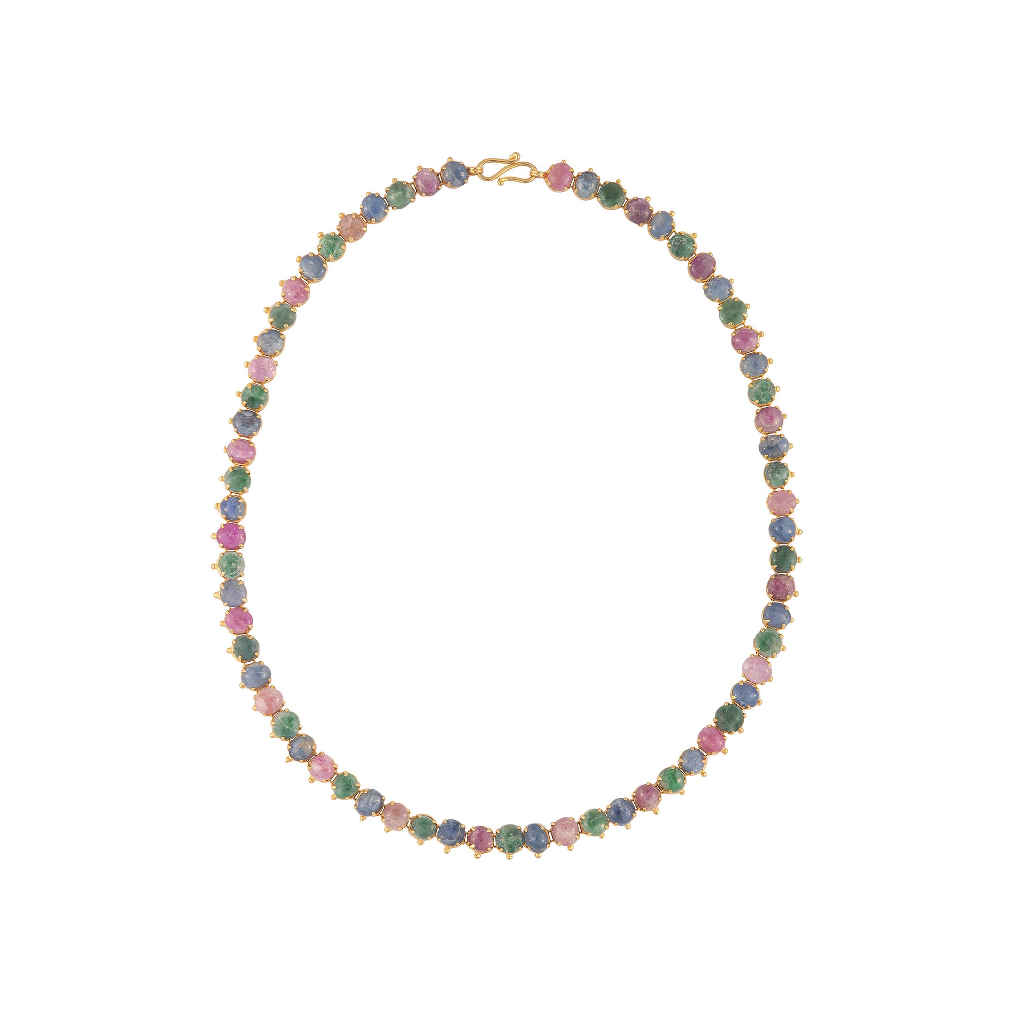 Multicolour Cabochon Necklace M502