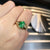 Ezra Green Jade Bezel Setting Gemstone Ring M516