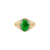 Ezra Green Jade Bezel Setting Gemstone Ring M516