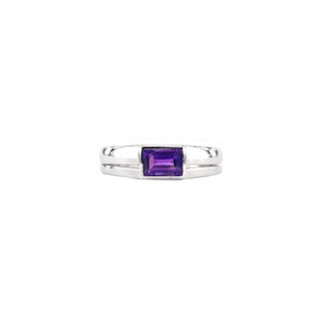 Judd Amethyst Gemstone Men's Ring - Purple Baguette M520