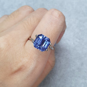 Unheated Blue Sapphire Octagonal / Asscher 5.25CT M541