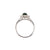 Ruba Green Sapphire Round Halo Ring M650