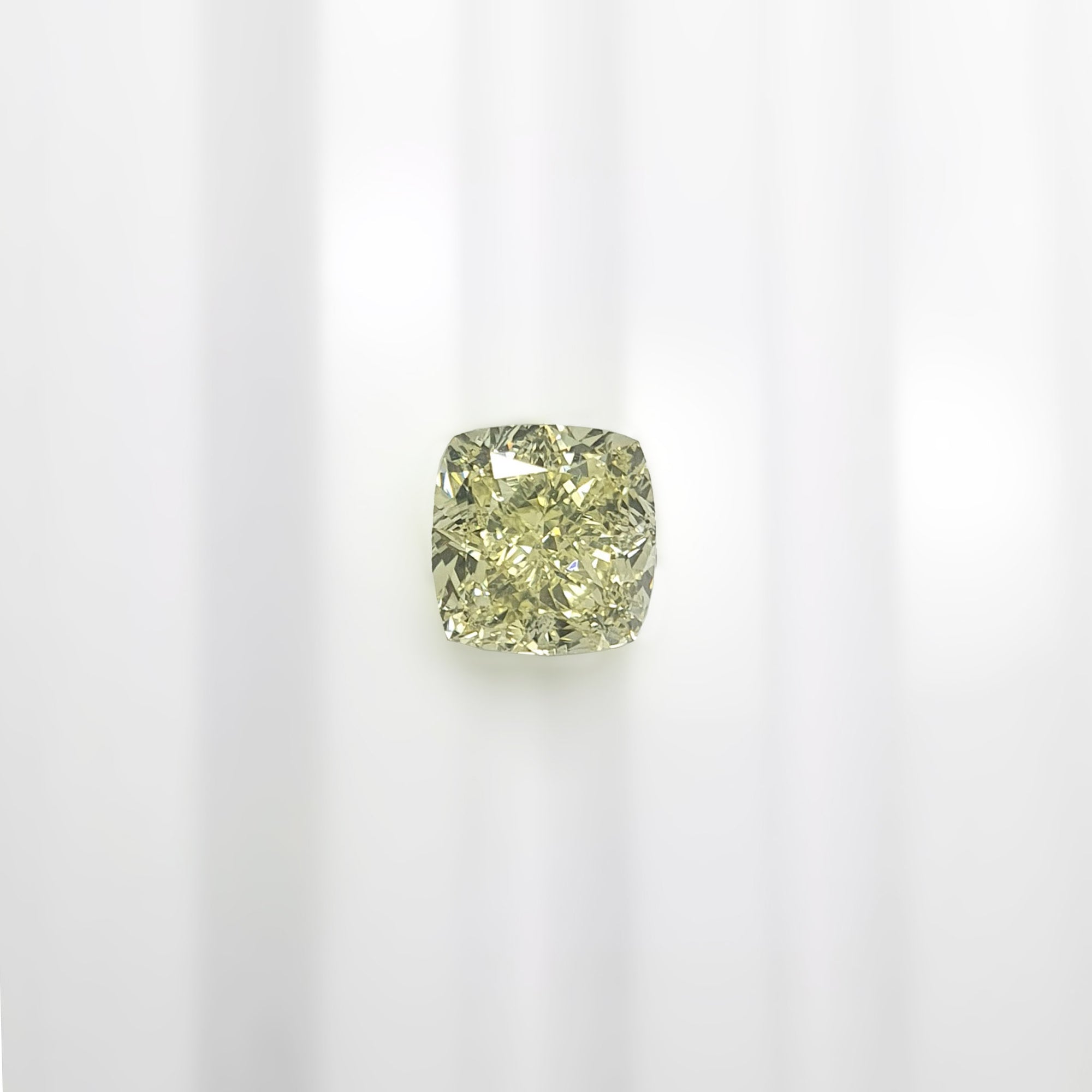 1.50CT Diamond GIA Fancy Light Yellow Cushion M665