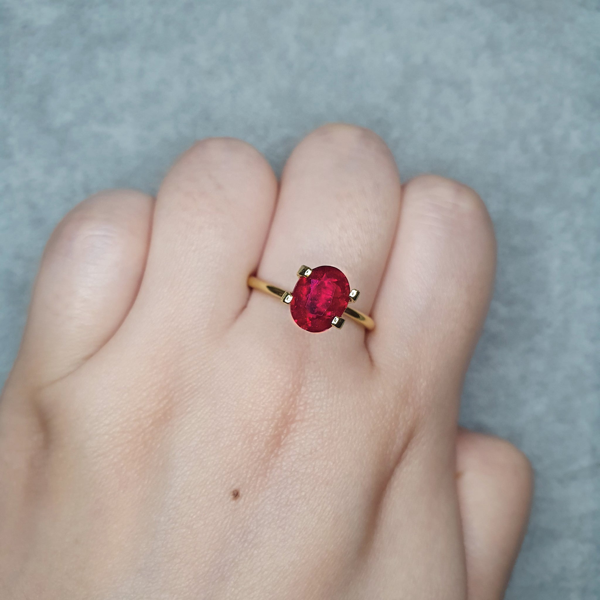Ruby M 2 Unheated Ruby Oval 2.82CT M741 - Autium Jewels