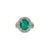 Maharaja Zambian Emerald Halo Ring with Certificate 4.03CT M412