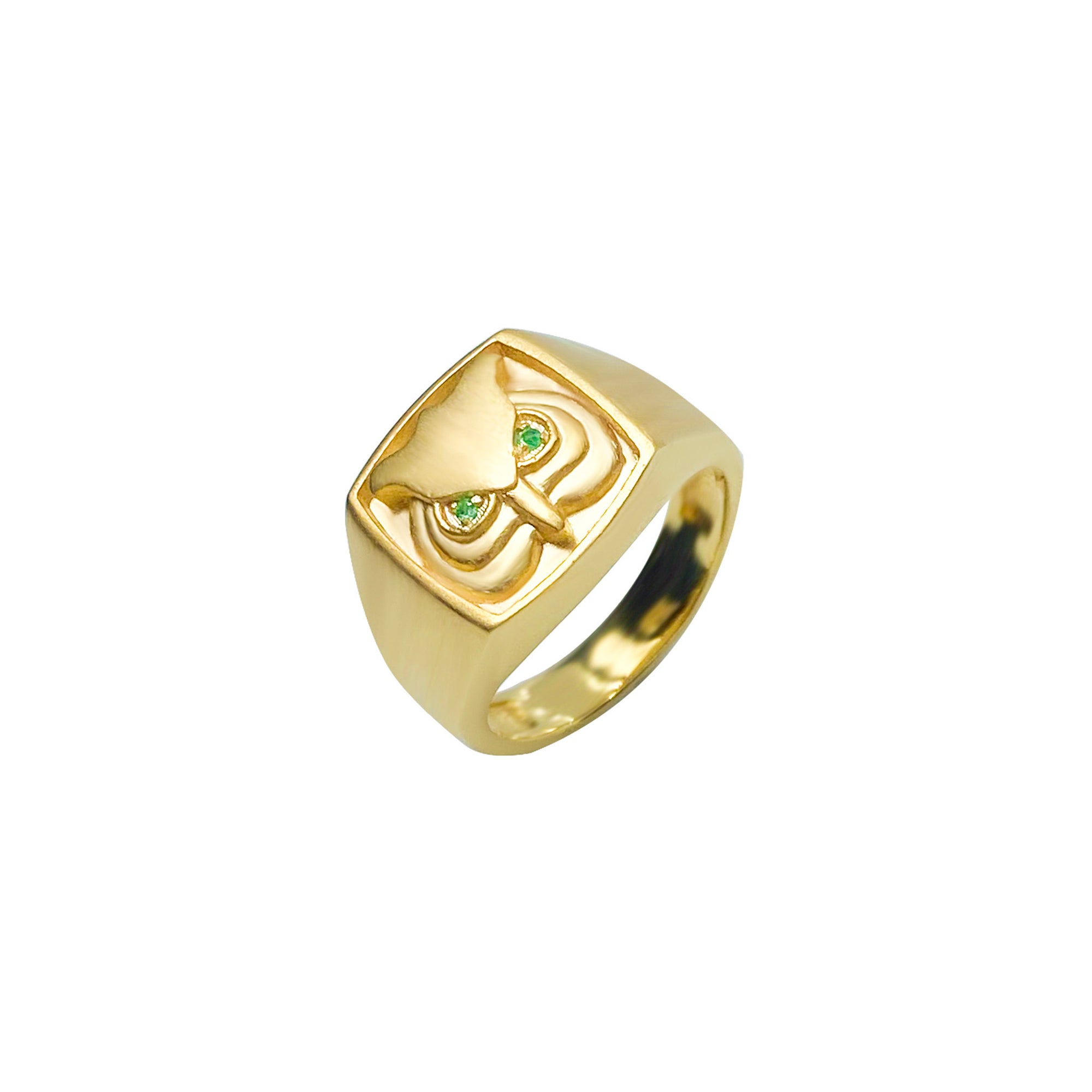 Mahowl Owl Signet Ring 2021-244