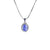 Marsh Oval Halo Pendant - Blue Oval 2021-231