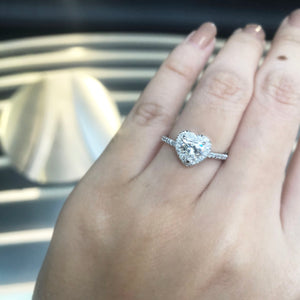 Mattie Heart Diamond Halo Ring 0.70CT 2022-064