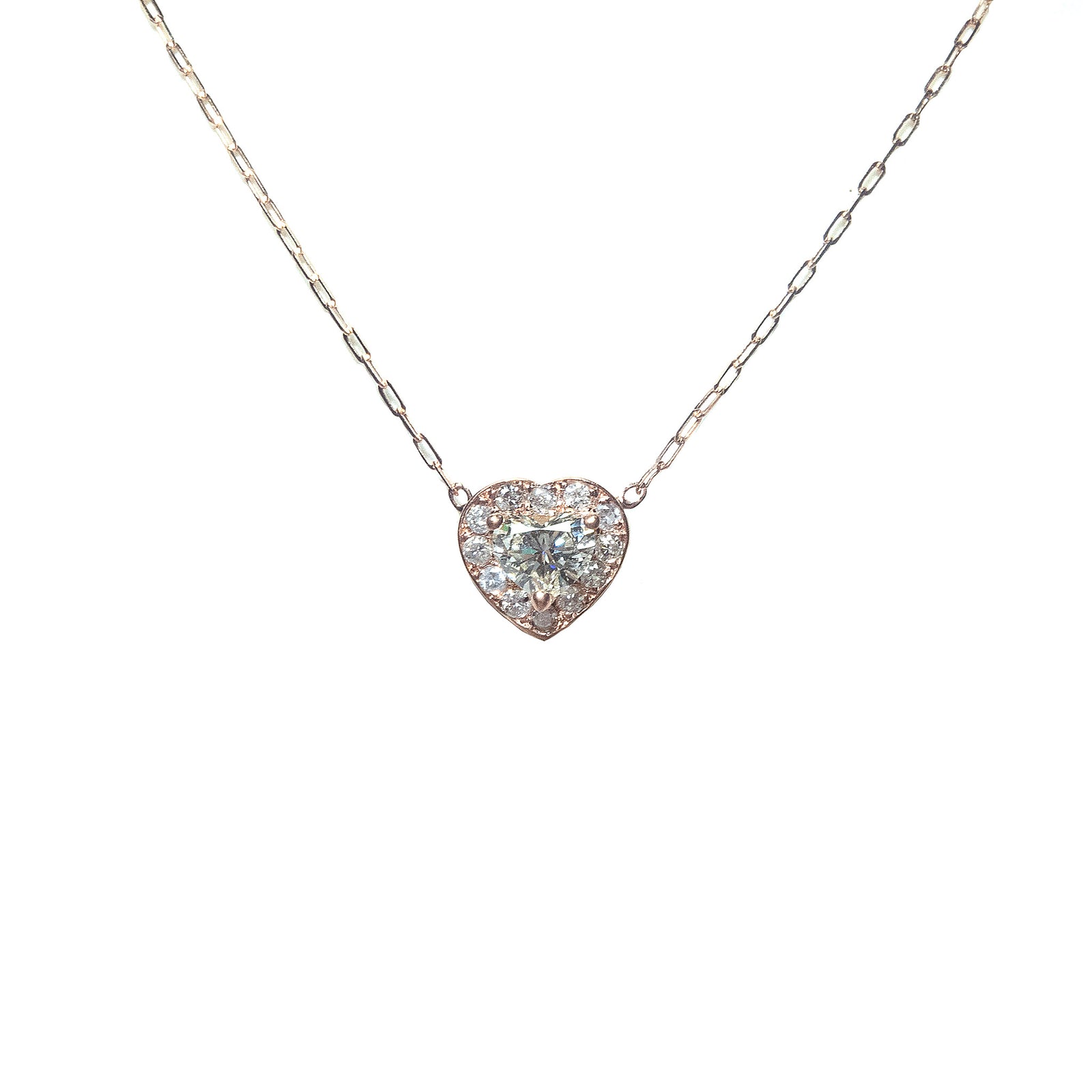 Mattie Heart Halo Necklace 2022-048