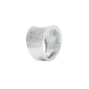 Maura Pave Diamonds Wide Band W198