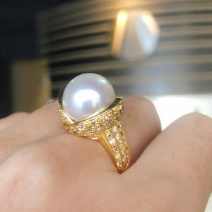 Maussin Pearl Gemstone Ring - White Pearl 2019-116