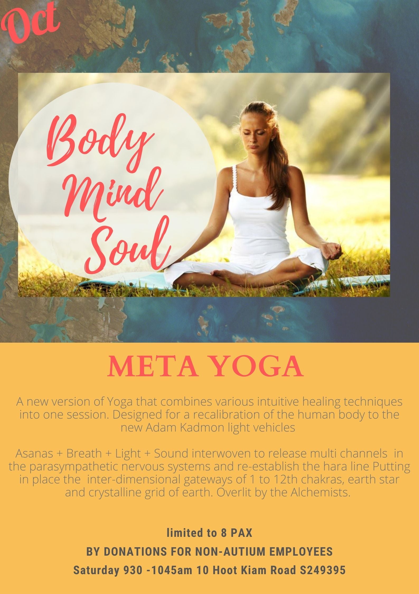 Alchemy Sessions- "Meta Yoga" Starting 1st OCT 2021, Saturday 930am