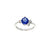 Mingary Cluster Engagement Ring - Blue Round 2021-116