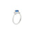 Mingary Cluster Engagement Ring - Blue Round 2021-116