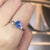 Mingary Cluster Engagement Ring - Blue Round 2021-116