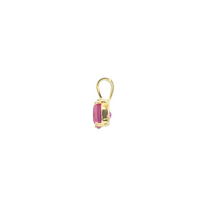 Muno Solitaire Pendant - Red Oval 2021-063