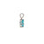 Muno Solitaire Pendant - Electric Blue Octagonal 2021-142