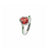 Narose Gemstone Engagement Ring - Red Oval W207