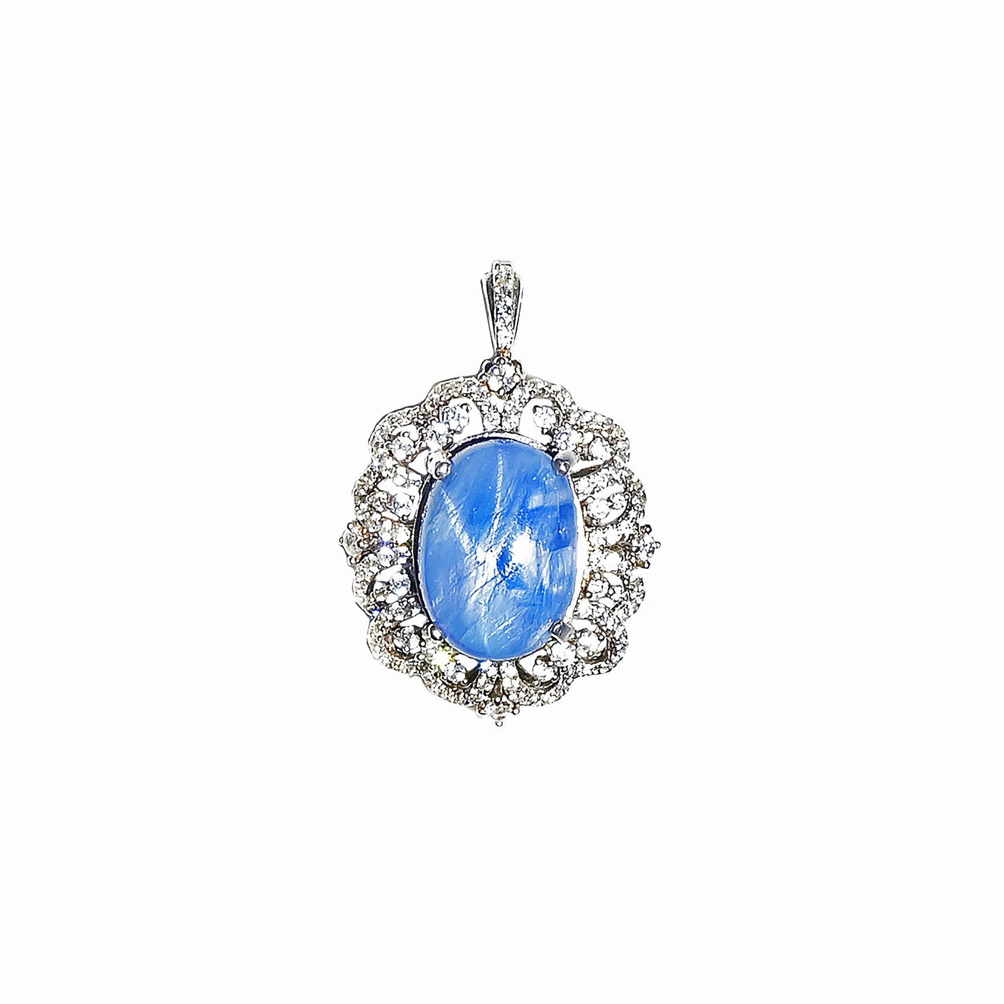 Naya Peranakan Blue Star Sapphire Pendant AG791