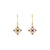 Peranka Symbol Dangling Earrings - Purple Round 2021-217