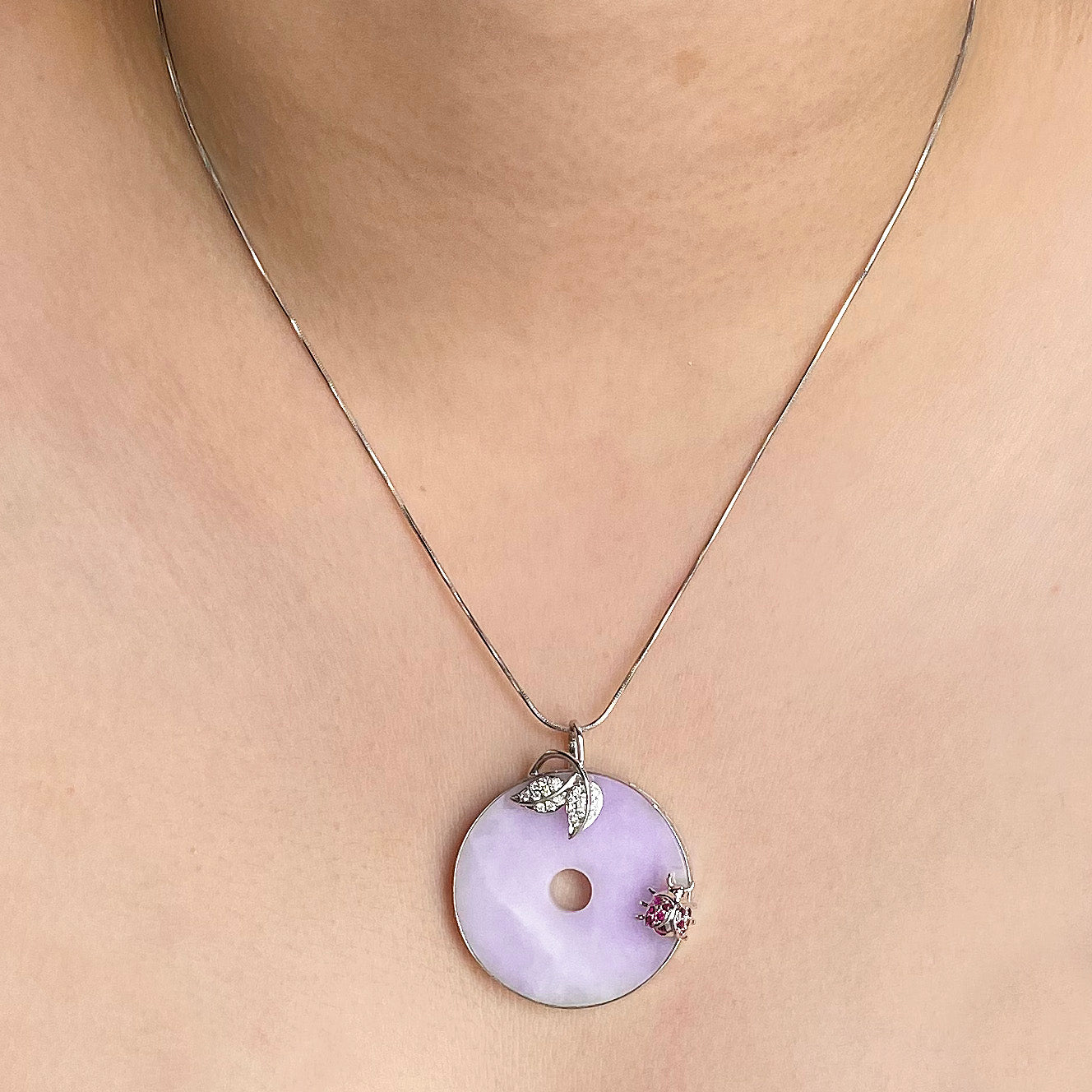 Purple Jade Horse Pendant - Ryu's Jewelry