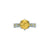 Shana Vintage Milgrain Solitaire Gemstone Ring - Semi Precious Round 2021-022