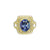 Shatanza Double Halo Cocktail Ring - Tanzanite Oval 2019-207