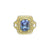 Shatanza Octagonal Double Halo Cocktail Ring - Tanzanite Cushion 2019-207