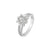 Uno Flower Solitaire Engagement Ring - 0.15 -0.3CT SR2514 AG660