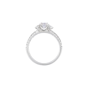 Uno Flower Solitaire Engagement Ring - 0.15 -0.3CT SR2514 AG660