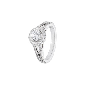 Halo Venus Engagement Ring - 0.5CT SR2927 AU236