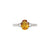 Uno Senso Solitaire Gemstone Ring - Yellow Oval SR2929 AG652
