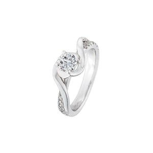 Uno Twine Solitaire Engagement Ring 0.5CT SR3408 AG701