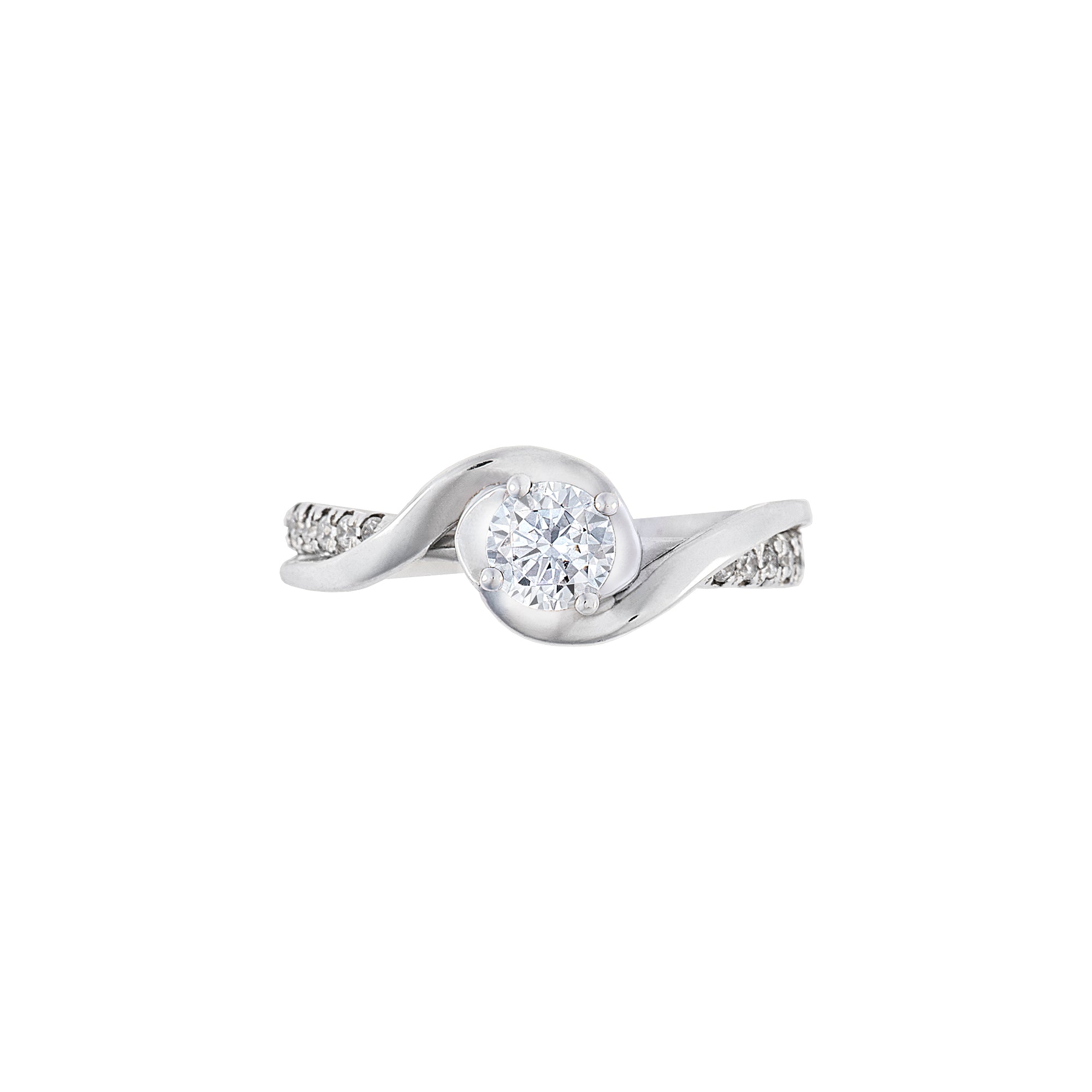 Uno Twine Solitaire Engagement Ring 0.5CT SR3408 AG701