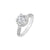 Halo Diadem Engagement Ring - 0.5-0.8CT SR3409 AG699