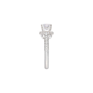 Halo Diadem Engagement Ring - 0.5-0.8CT SR3409 AG699