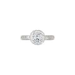 Halo Diadem Engagement Ring 0.5 0.8CT SR3409 AG699 Autium Jewels